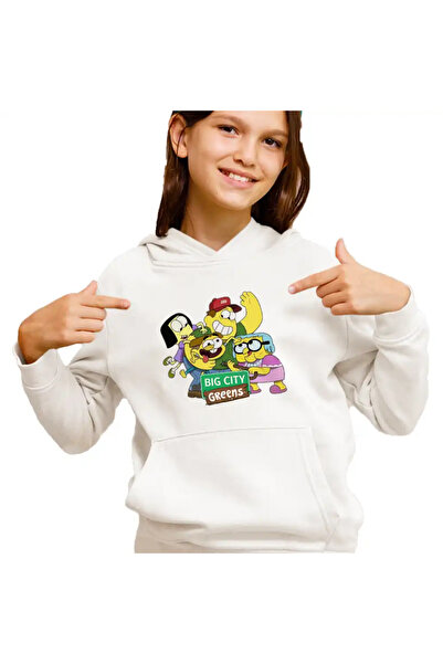 OEM Hanorac Copii Fete Familia Green la Oras Desene