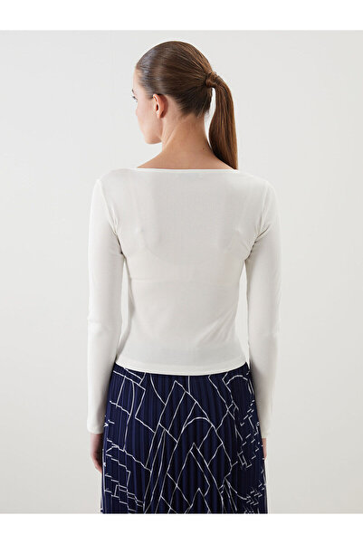 LC Waikiki New Season Asymmetric Collar Women's T-Shirt