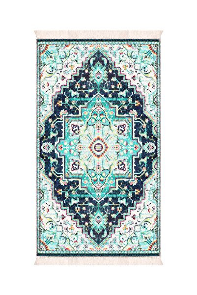 Bursa İpek Covor de rugăciune din catifea verde cu burete