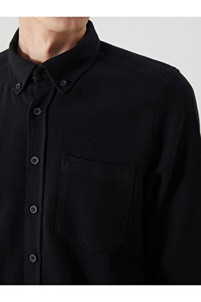 LC Waikiki Ανδρικό πουκάμισο με μακρύ μανίκι Slim Fit Dobby (W5)