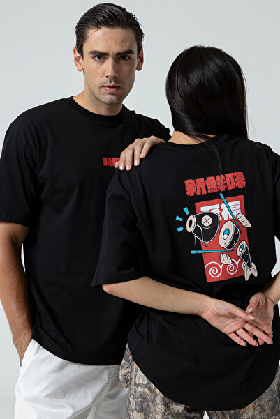 Hawk Gaming Chair Fish Oversize Black T-Shirt