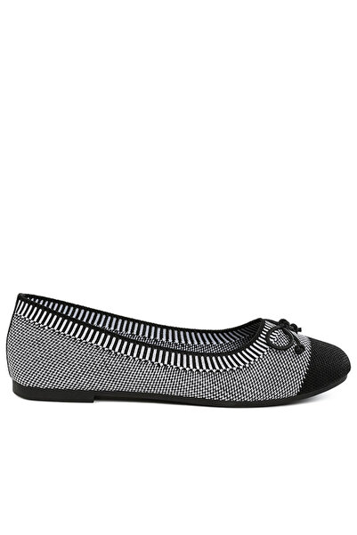 london Rag Women Two Tone Ballerinas in Grey and Black