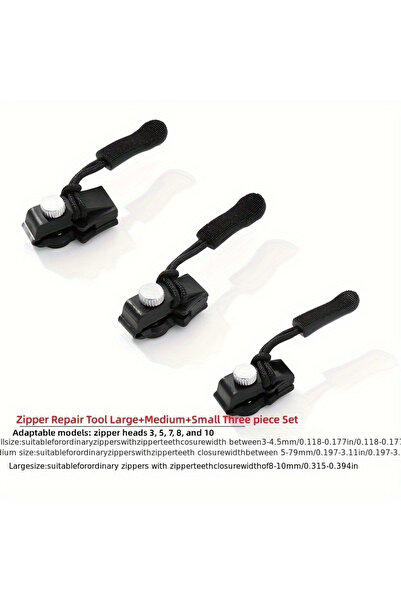 choice2 طقم إصلاح سحابات عالمي فوري مكون من 3 قطع (3 قطع) أو 6 قطع (6 قطع) - ...