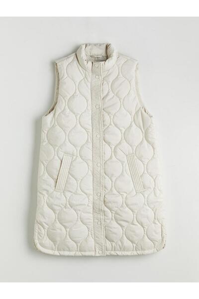 LC Waikiki Stand Collar Quilted Women's Puffer Vest (W5)