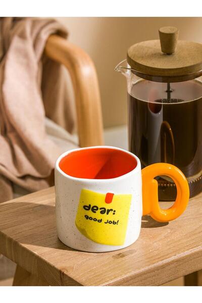 LC Waikiki Mixed Text Printed Ceramic Mug 450 ml (W5)