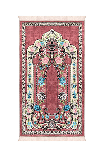 Bursa İpek Covor de rugăciune din catifea cu burete Dusty Rose