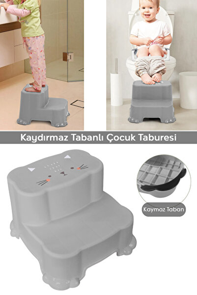 Meleni Baby Kaydırmaz Çocuk Taburesi - Çift Basamaklı Banyo Lavabo Merdiven Y...
