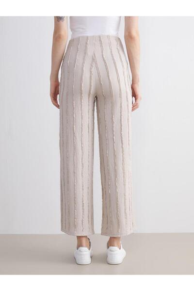 LC Waikiki Elastic Waist Textured Women's Trousers (W5)