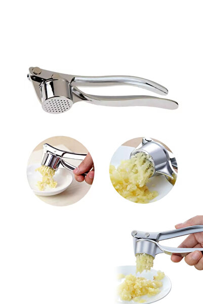 Ganjem Sarımsak Ezici Paslanmaz Çelik Kabuk Rendeleme Doğrama Soyucu Pres Kolay Temizlenebilir Sofra Aparat