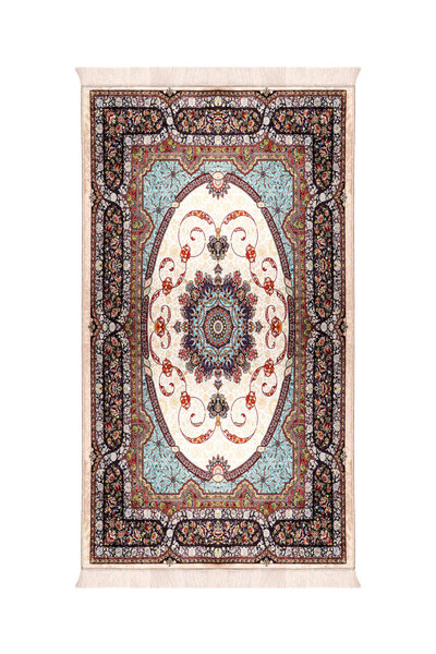 Bursa İpek Covor de rugăciune din catifea cu burete bej