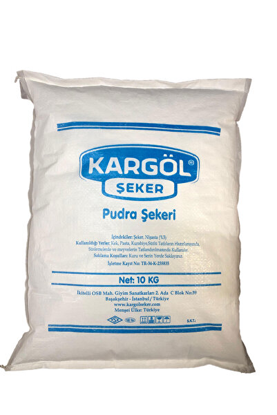KARGÖL SAF PUDRA ŞEKERİ 10 KG (NİŞASTASIZ)
