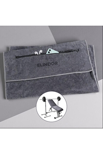 Elindor Prosop din microfibră cu buzunar și fermoar, efect de răcorire instan...