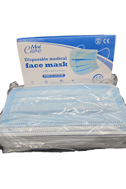 CAREMED Medical Face Mask 3Ply, Elastic Earloop, 50 Piece