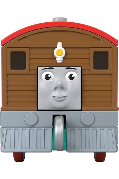 Thomas&Friends Rainbow Toby Push-Along Train Engine for Preschool Kids Ages 3+