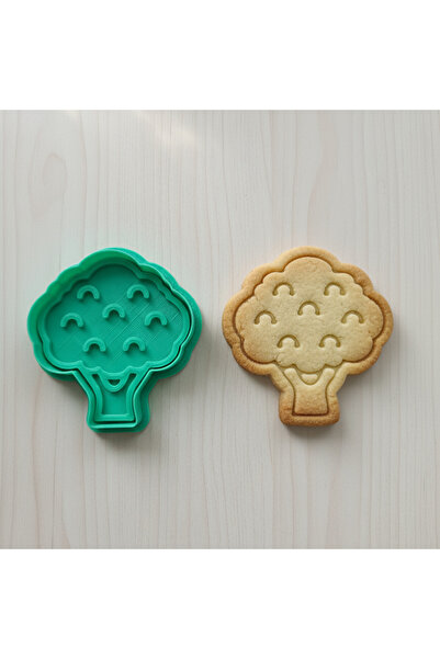Düvencioğlu Sevimli Yeşil Plastik Yapraklı Ağaç Kurabiye Kalıbı - Çocuklar için Eğlenceli, Gıda Uyumlu