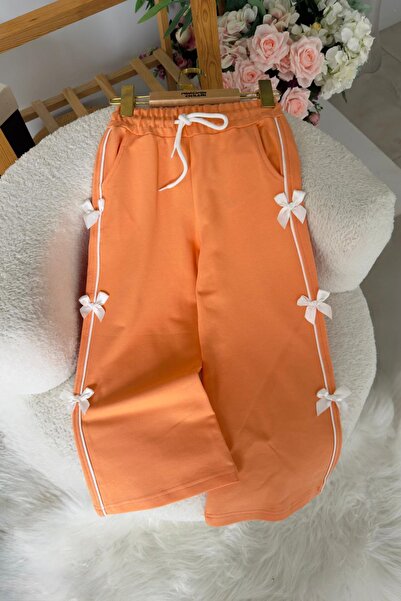 Minigimin Cicileri Ισπανικό κολάν για κορίτσια με λεπτομέρεια φιόγκου - Tucuncu