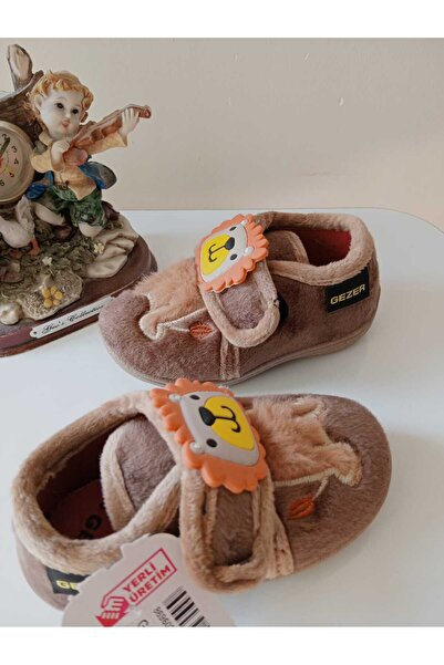 GEZER New Season Lion Figure Velcro Children's Slippers