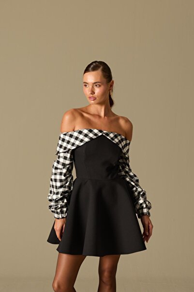 NOK İSTANBUL ILLUSION MINI DRESS Black