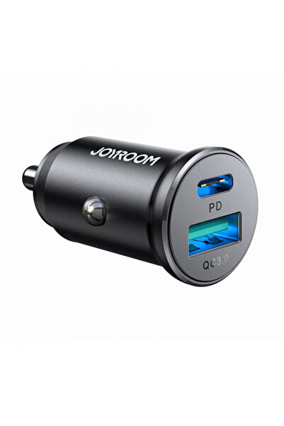 Joyroom Încărcător auto USB, Tip-C, Încărcare rapidă, 30W - (JR-CCN05) - Negru