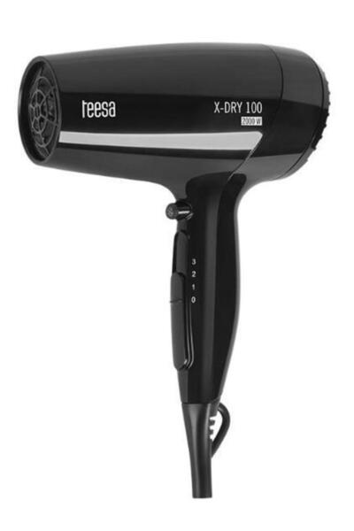 Teesa Στεγνωτήρας μαλλιών X-DRY 100, 2000W (μαύρος)