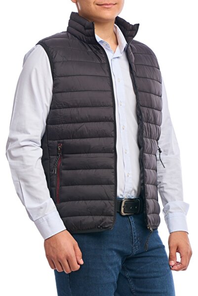 Centini Men's slim vest, Urban fit, black