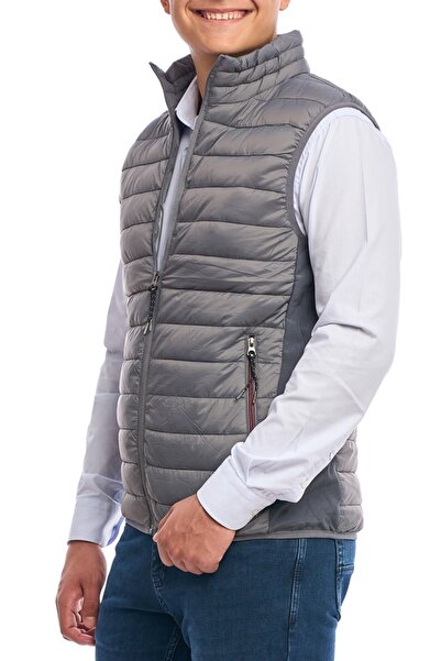Centini Men's slim vest, Urban fit, ash gray