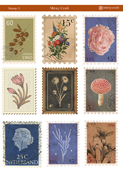 MirayDesign 1 foaie de autocolante tematice cu ștampile 12*17 cm pentru album...