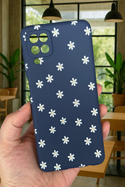 Vip Case Samsung Galaxy A12 Uyumlu Mini Papatya Desenli Silikon Darbe Emici K...