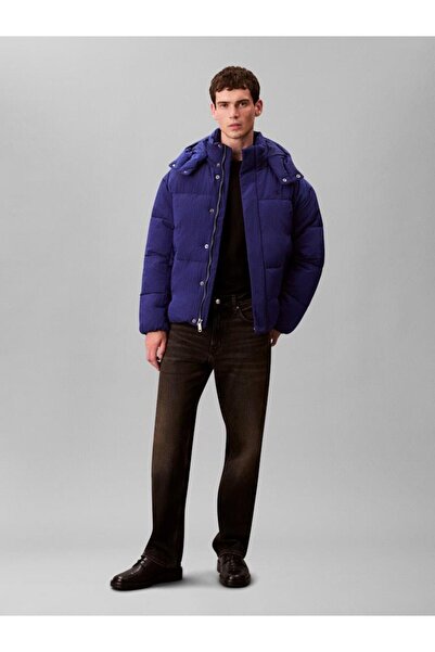 Calvin Klein LS RIPSTOP QUILTED LOGO HOODED P