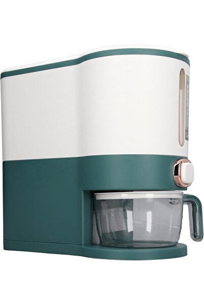 Generic Rice Dispenser with Airtight Lid, Large Jewel Green 10 kilo