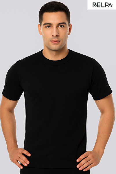 belpa Ersa Underwear Ribbed Crew Neck Half Sleeve Men's Undershirt 6-Pack