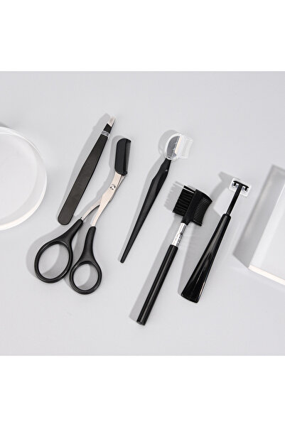 choice2 5 Pcs 2-17 PCS Eyebrow Trimmer Set Eyebrow Razor Scraping Eyebrow Comb Razor Eyebrow Clip Scissors T