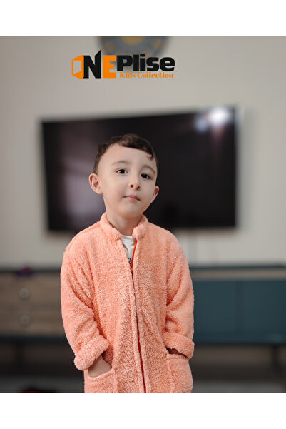 oneplise sineklik sistemleri Jachetă pentru copii din fleece Welsoft cu buzunare și guler