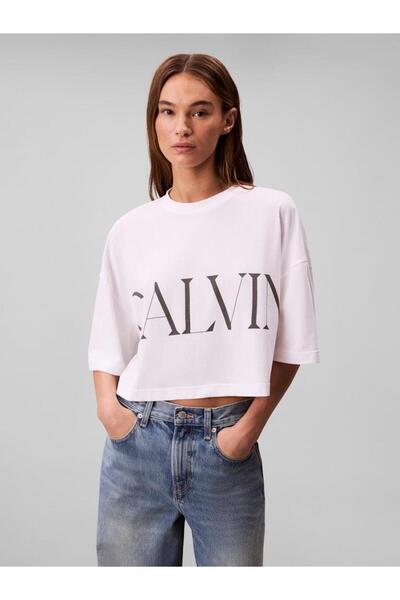 Calvin Klein Kadın Crop T-shirt