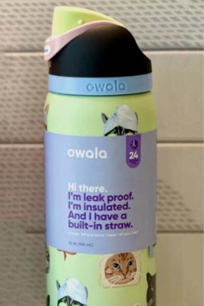 owala Insulated Stainless Steel Water Bottle With Straw For Sports Travel And...