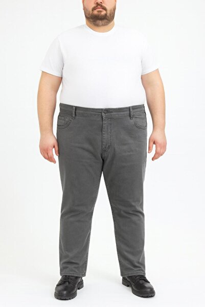 CLASSİCS MEN Regular Fit Lycra Plus Size Men's Jean Trousers 7374