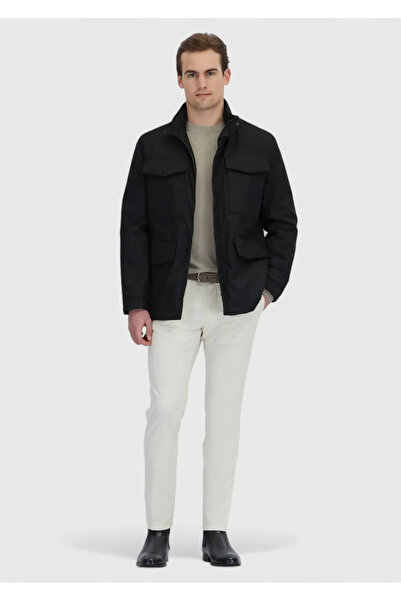 Ramsey Black Regular Fit Sports Jacket