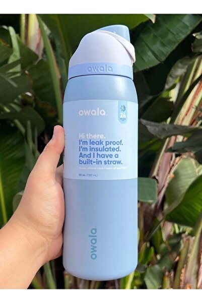 owala 32 Oz. FreeSip Stainless Steel Water Bottle in Sea Salt
