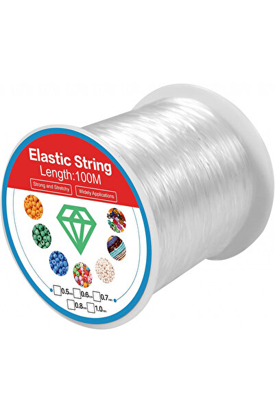 OEM Transparent elastic cord for making bracelets, nylon, 1.0 mm