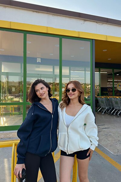 mylove Oversize Hooded Sweatshirt White