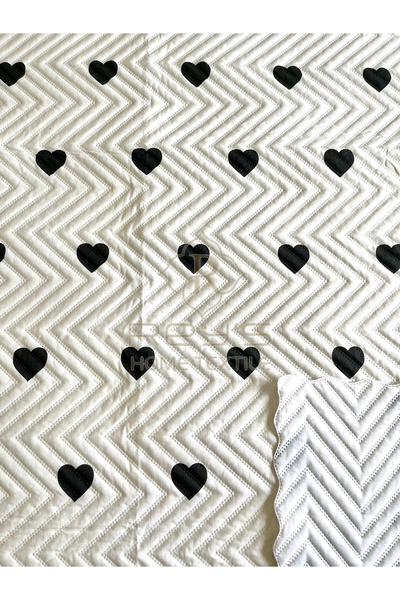 REYS Pinterest Kalpli Çift Taraflı Çift Kişilik Çok Amaçlı Yatak Örtüsü Takımı Pike 200x220