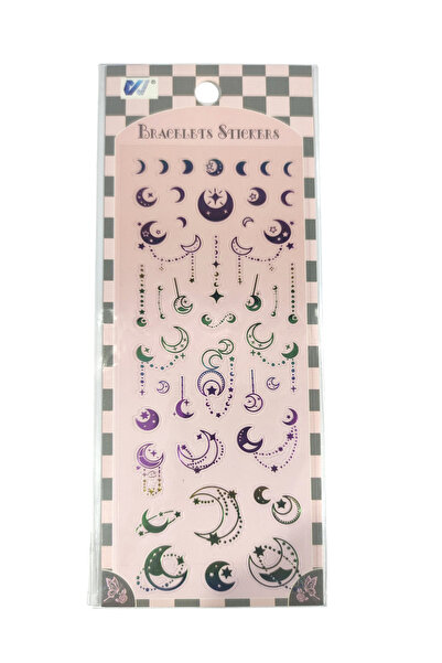 Limmy Autocolant colorat transparent 7x17 cm - Tarot cu stea lunii