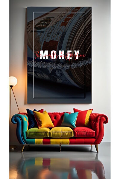 özkacar MONEY CEL MAI BUN PARFUM DIN LUME Tablou pe pânză pentru decorare: Ac...