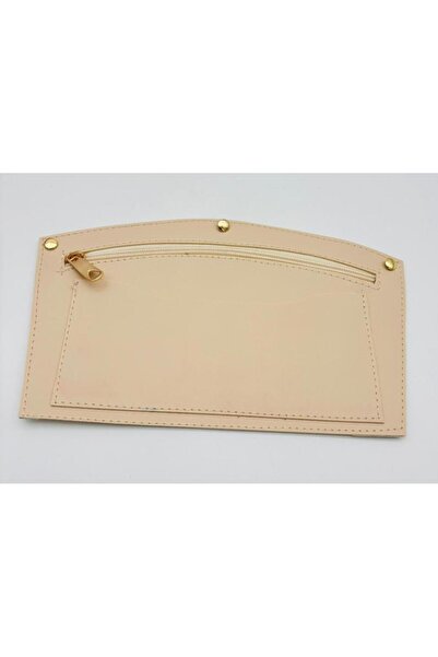 angel çanta aksesuar إكسسوار حقيبة أنجل 24×15 سم، جلد صناعي بلون كريمي مع جيب...