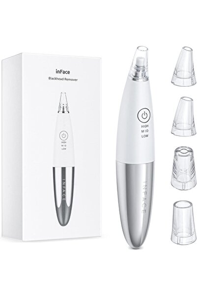 inFace جهاز شفط الرؤوس السوداء، أداة شفط الرؤوس السوداء، جهاز شفط الرؤوس السوداء، قابل لإعادة الشحن عبر USB