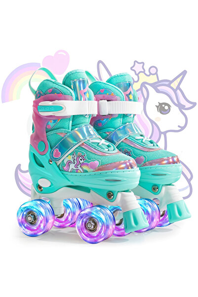 Elindor ® Patine cu rotile reglabile pentru copii, fete și băieți, mărimea L,...