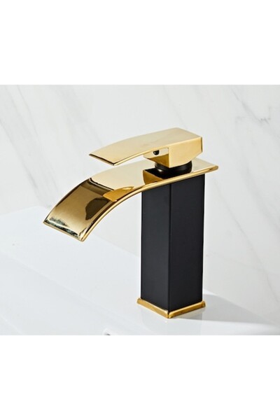 SMART GADGETS C&A Baterie Lavoar Cascada Baie, Corp Alama De Calitate, Acoperire Multistrat,Negru-Auriu