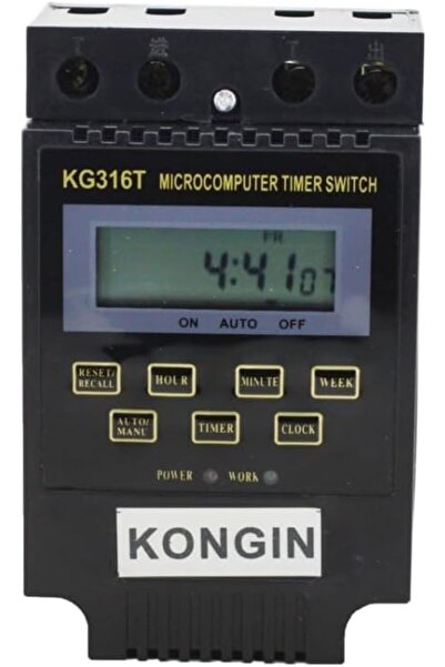 Generic مفتاح التحكم في مؤقت الكمبيوتر الصغير بشاشة LCD رقمية KG316T تيار متردد 220 فولت