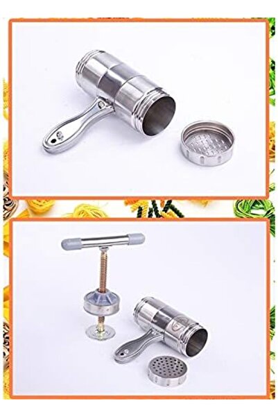 Generic Household Stainless Steel Manual Pasta Machine Hand Pressure Noodle Machine Noodle Maker with 5 Mode