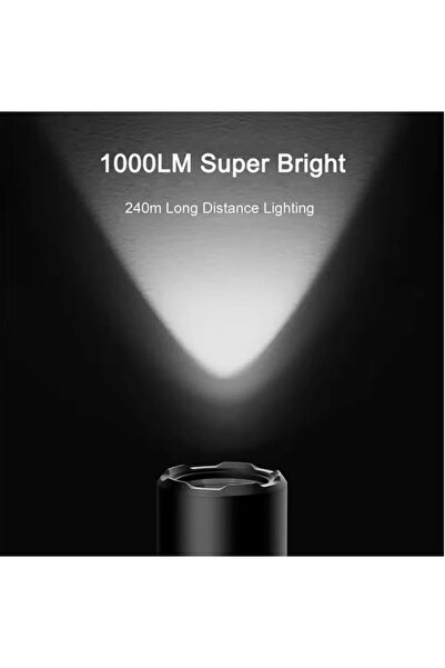 Generic Original For Xiaomi Mijia Multi-functional LED Flashlight Zoomable Ultra Bright Torch Window Breaker